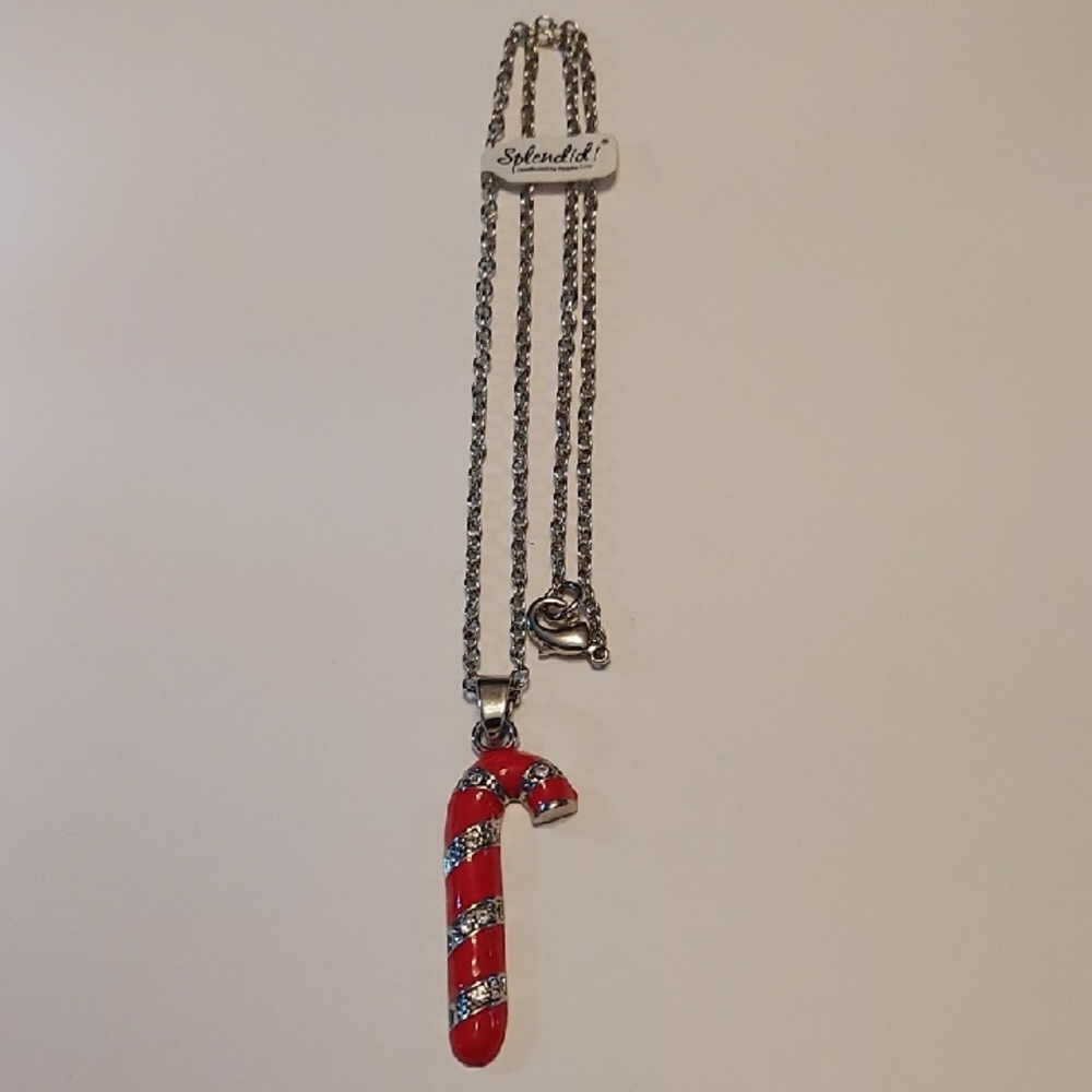 SplendidCandy Cane Necklace